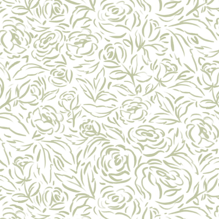 Add a lovely accent to any wall in your home with our Brushed Roses peel and stick removable wallpaper.