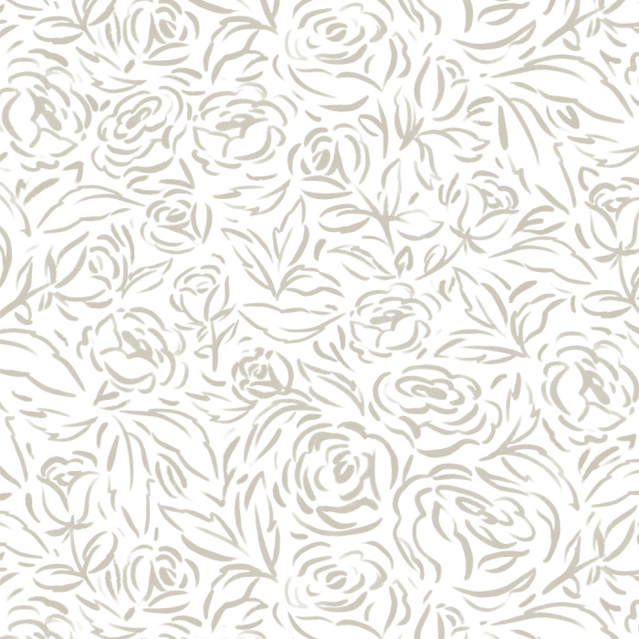 Add a lovely accent to any wall in your home with our Brushed Roses peel and stick removable wallpaper.
