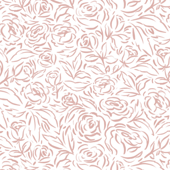 Add a lovely accent to any wall in your home with our Brushed Roses peel and stick removable wallpaper.