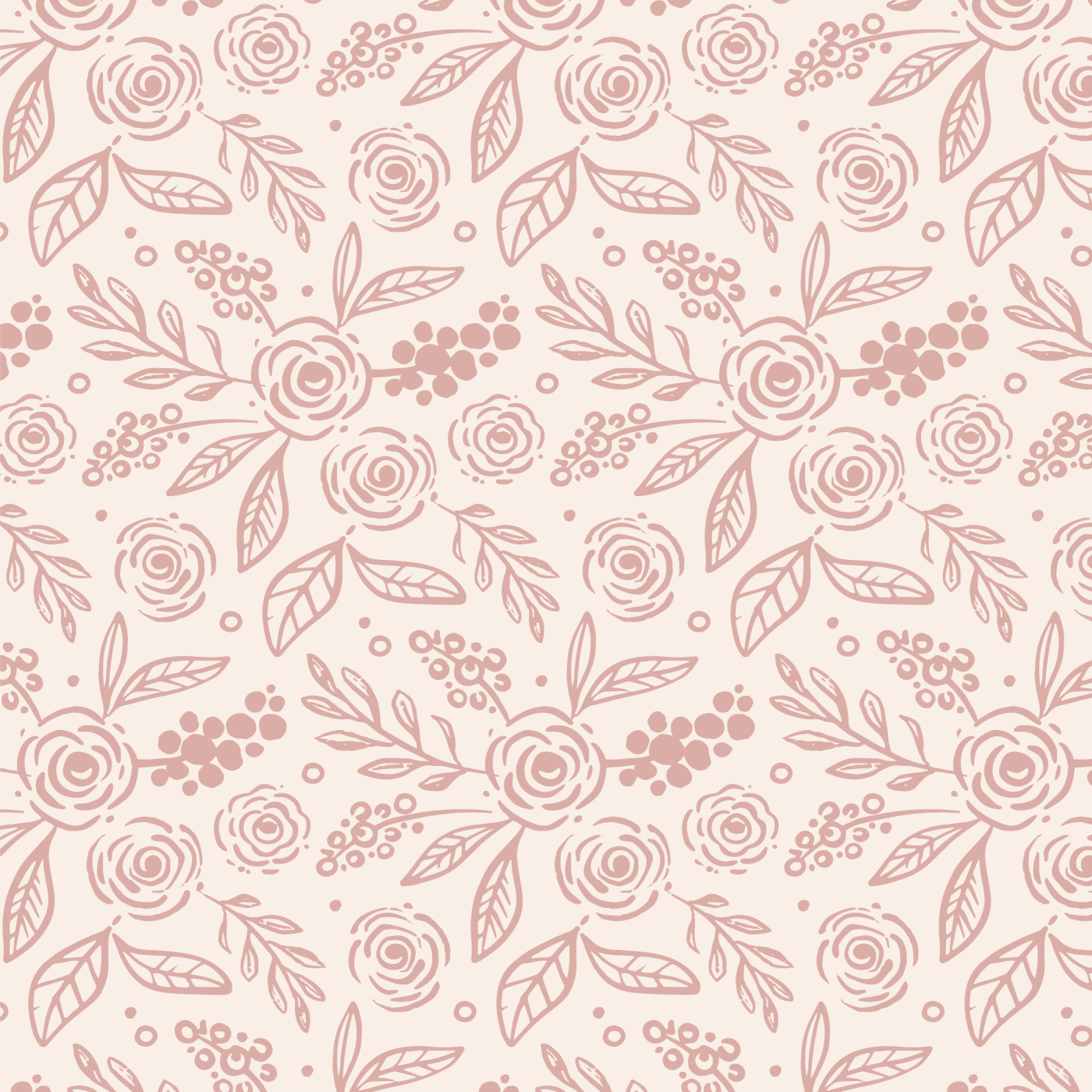 Distressed Florals Wallpaper
