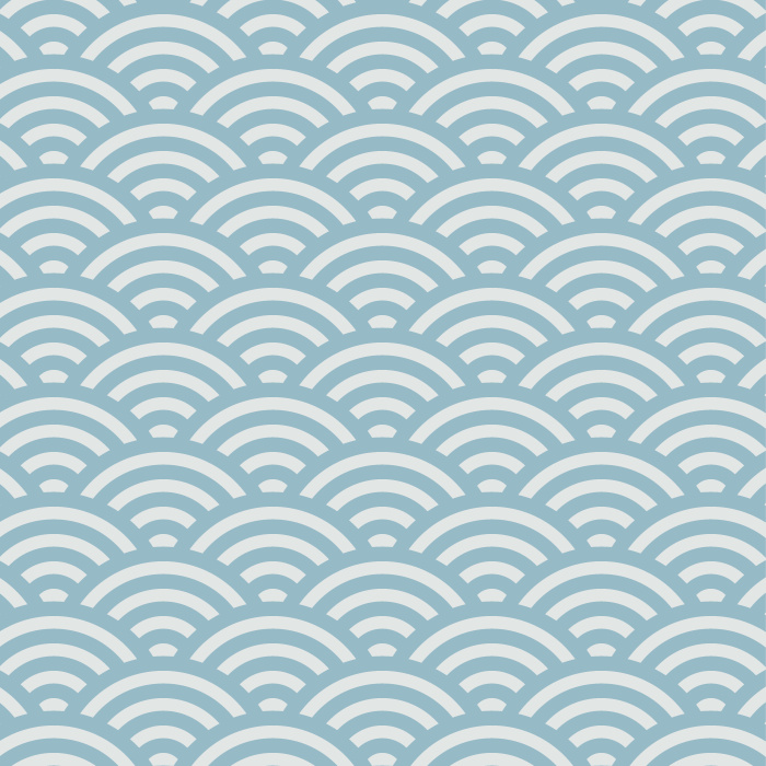 Add an eye-catching design to any wall in your home with our Little Scallop peel and stick removable wallpaper.