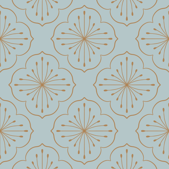 Our Floral Medallion peel and stick removable wallpaper adds an eye-catching design to any wall in your home.