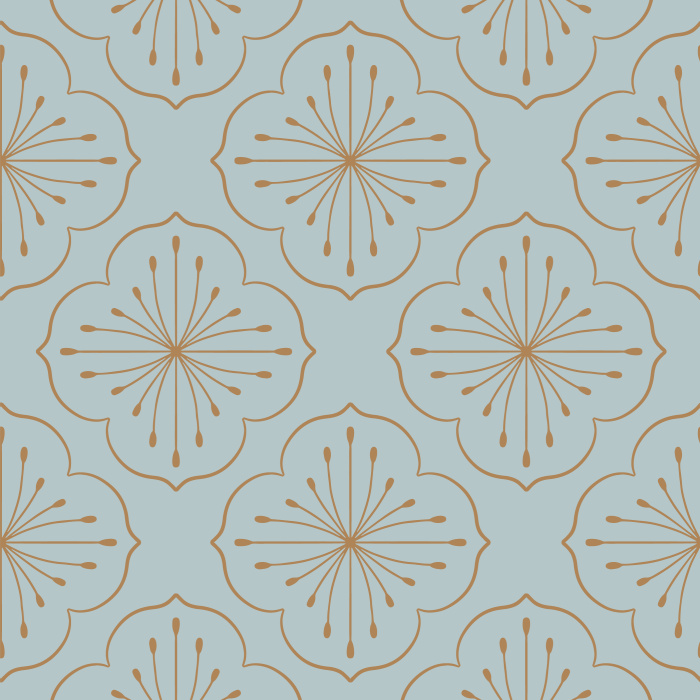 Our Floral Medallion peel and stick removable wallpaper adds an eye-catching design to any wall in your home.