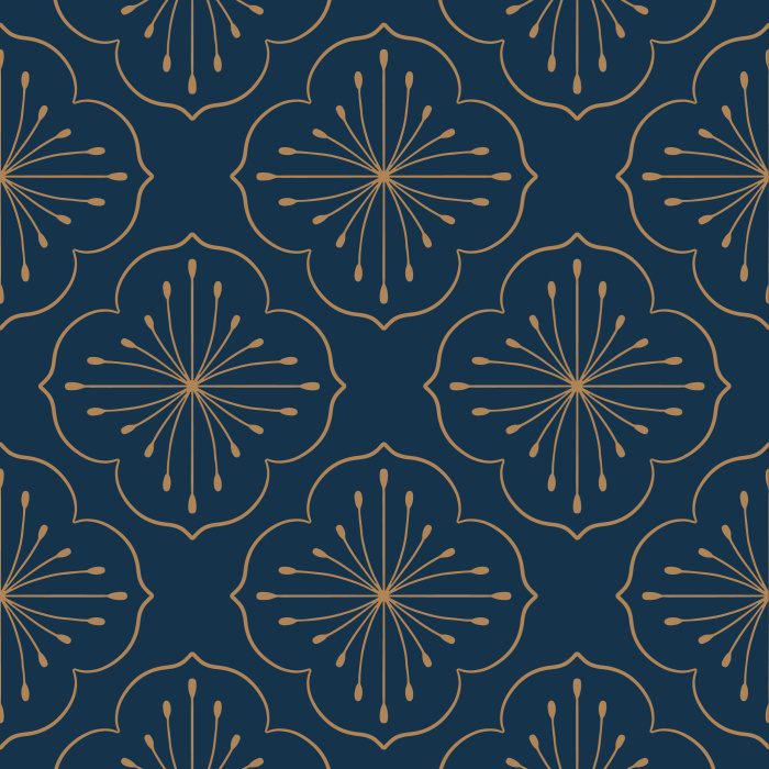 Our Floral Medallion peel and stick removable wallpaper adds an eye-catching design to any wall in your home.