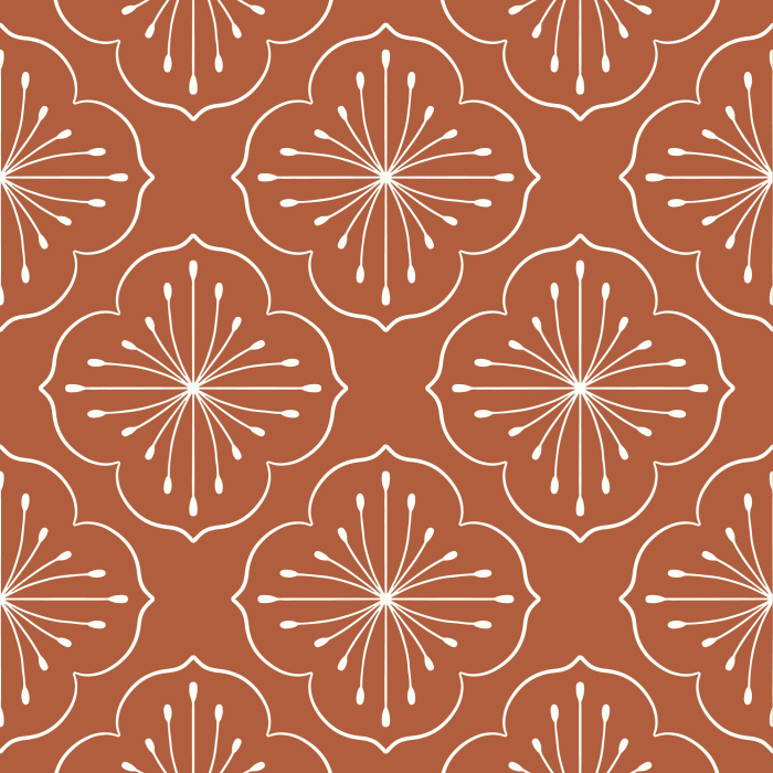 Our Floral Medallion peel and stick removable wallpaper adds an eye-catching design to any wall in your home.
