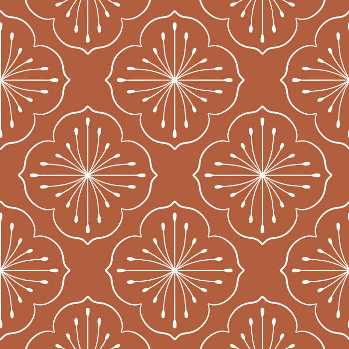 Our Floral Medallion peel and stick removable wallpaper adds an eye-catching design to any wall in your home.