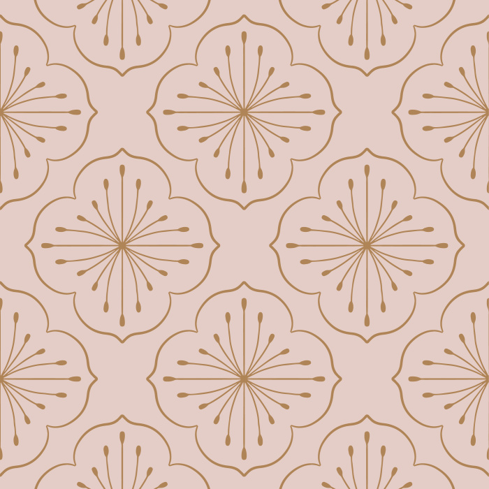 Our Floral Medallion peel and stick removable wallpaper adds an eye-catching design to any wall in your home.