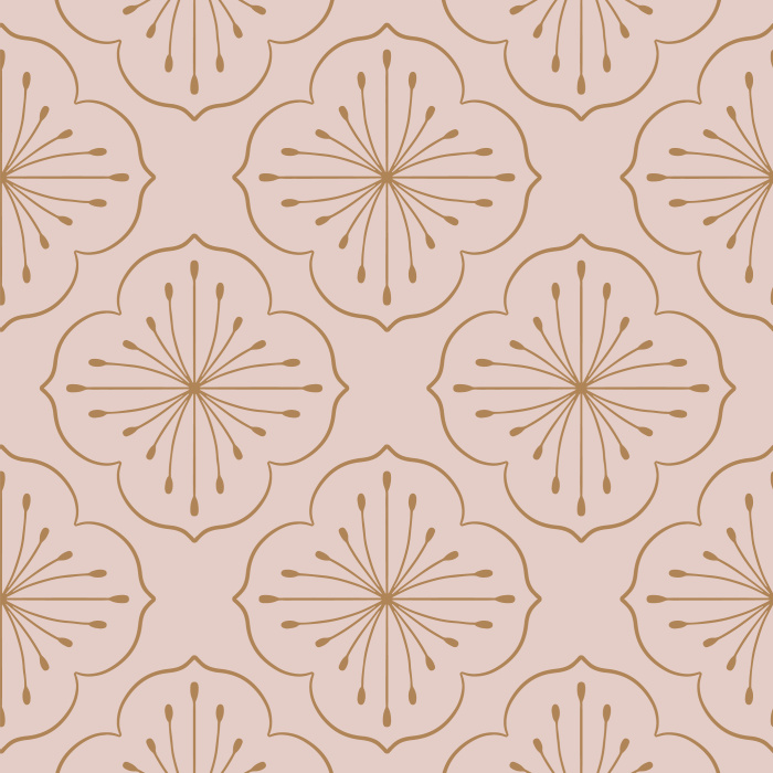 Our Floral Medallion peel and stick removable wallpaper adds an eye-catching design to any wall in your home.