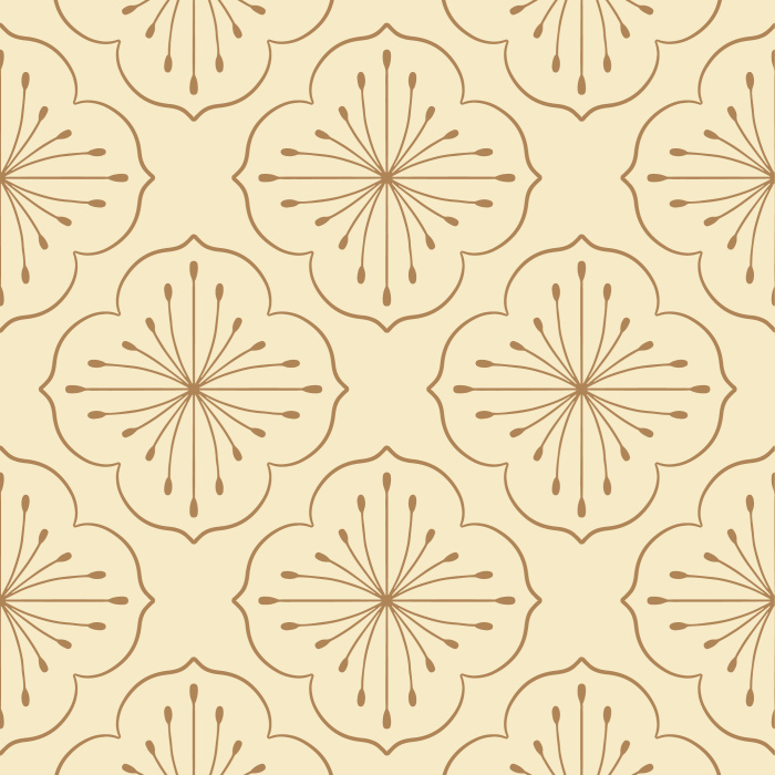 Our Floral Medallion peel and stick removable wallpaper adds an eye-catching design to any wall in your home.