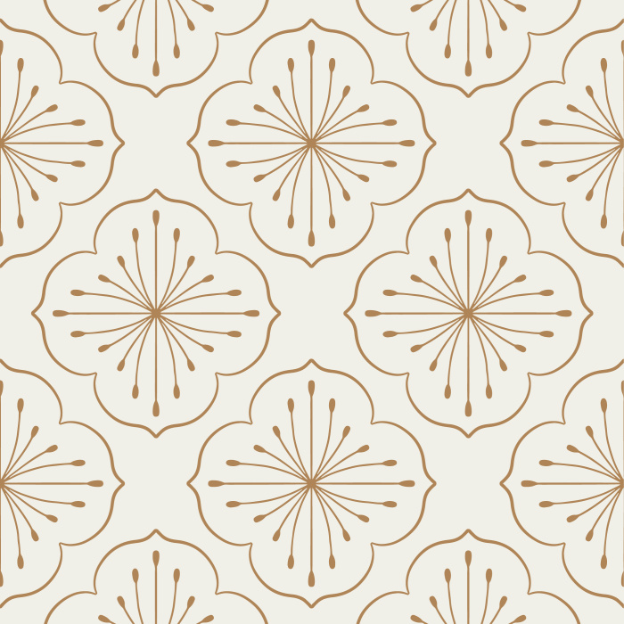 Our Floral Medallion peel and stick removable wallpaper adds an eye-catching design to any wall in your home.