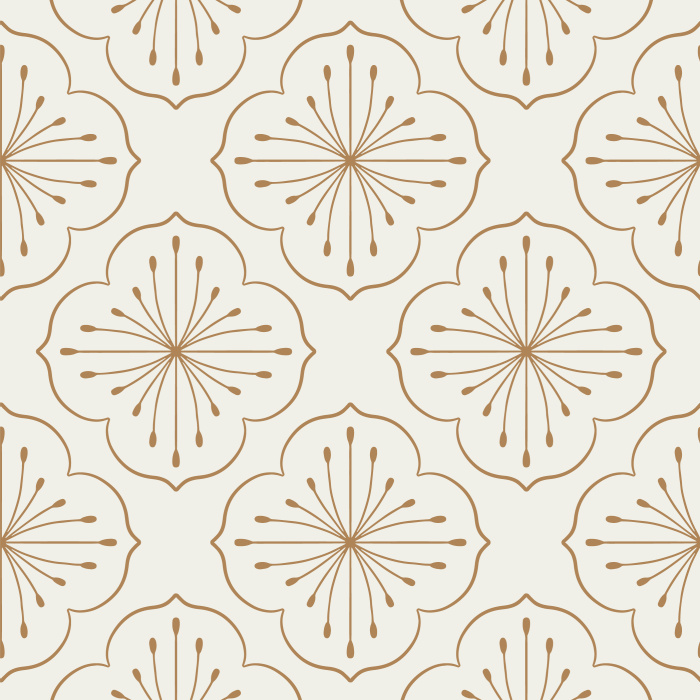 Our Floral Medallion peel and stick removable wallpaper adds an eye-catching design to any wall in your home.