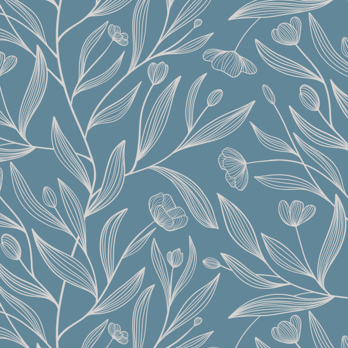 Transform any wall in your home into a flourishing garden with our Lined Tulips peel and stick removable wallpaper.
