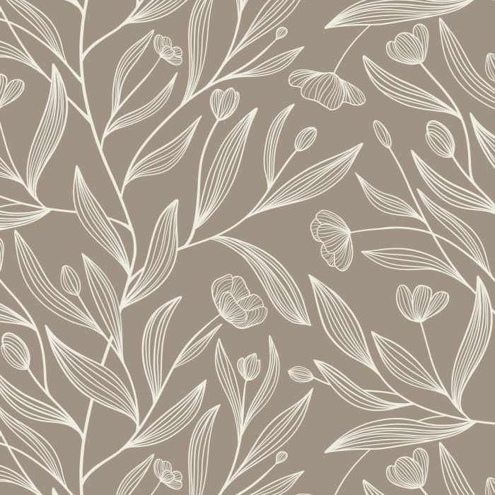 Transform any wall in your home into a flourishing garden with our Lined Tulips peel and stick removable wallpaper.