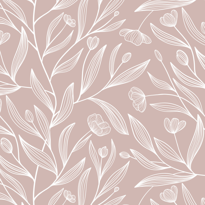 Transform any wall in your home into a flourishing garden with our Lined Tulips peel and stick removable wallpaper.