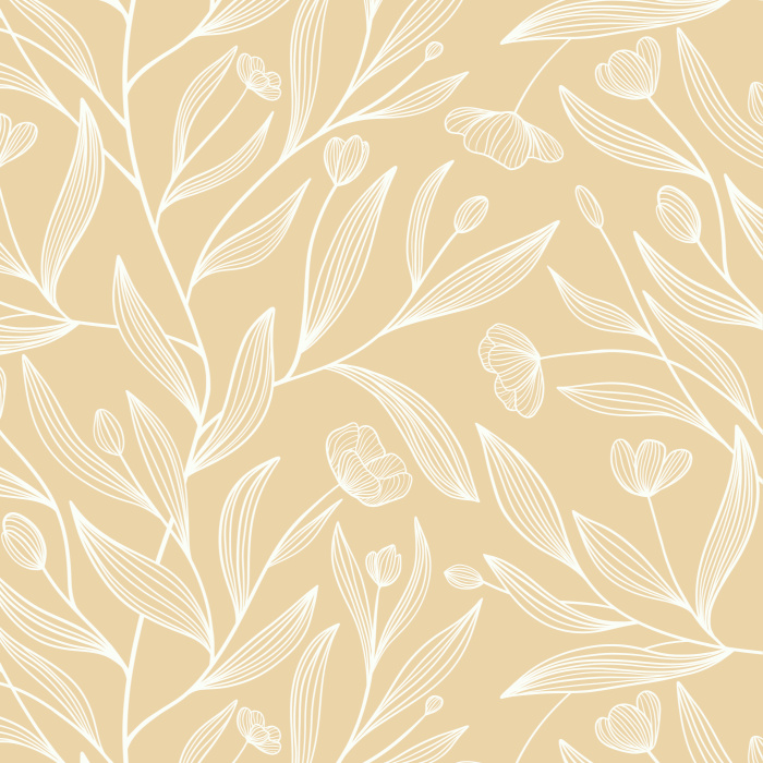 Transform any wall in your home into a flourishing garden with our Lined Tulips peel and stick removable wallpaper.