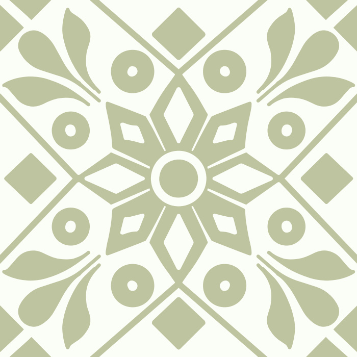 Add a stylishly traditional feel to any room with our Moroccan Tile peel and stick removable wallpaper.