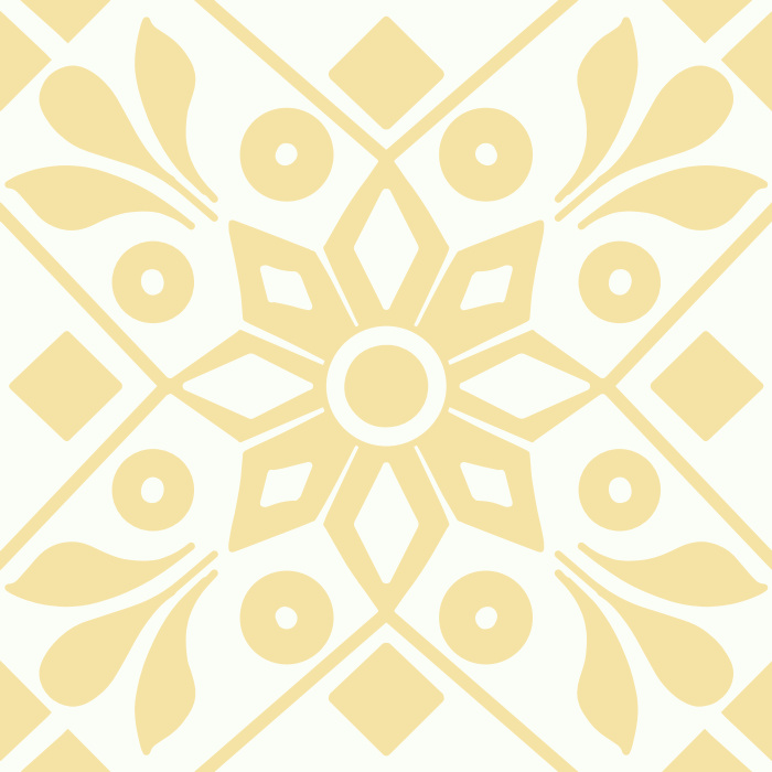 Add a stylishly traditional feel to any room with our Moroccan Tile peel and stick removable wallpaper.