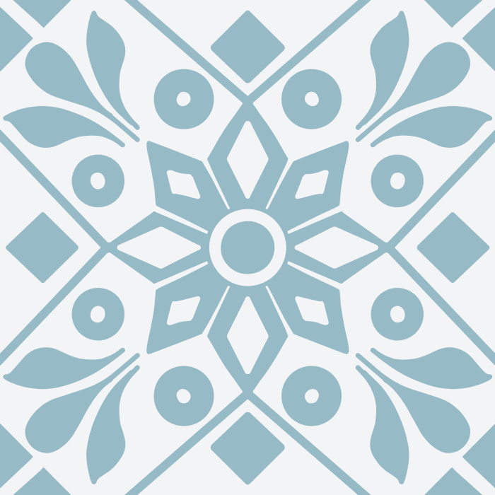 Add a stylishly traditional feel to any room with our Moroccan Tile peel and stick removable wallpaper.