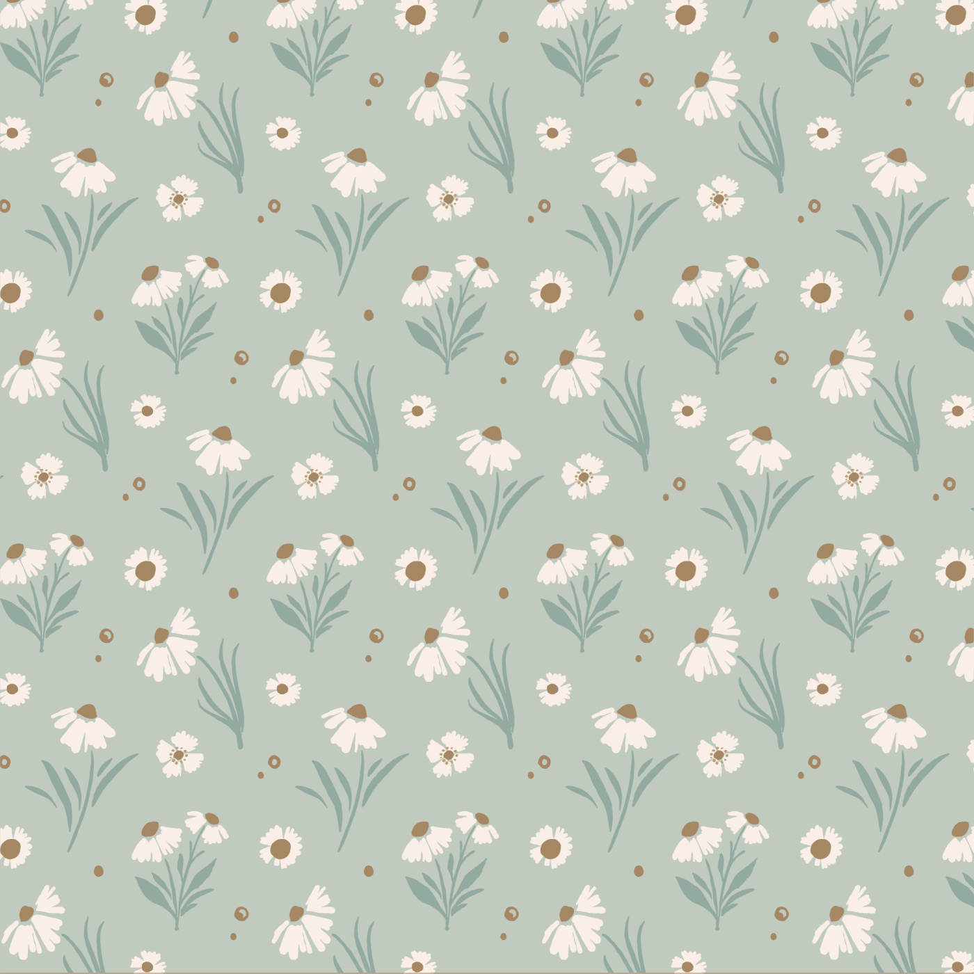 Little Daisies Wallpaper