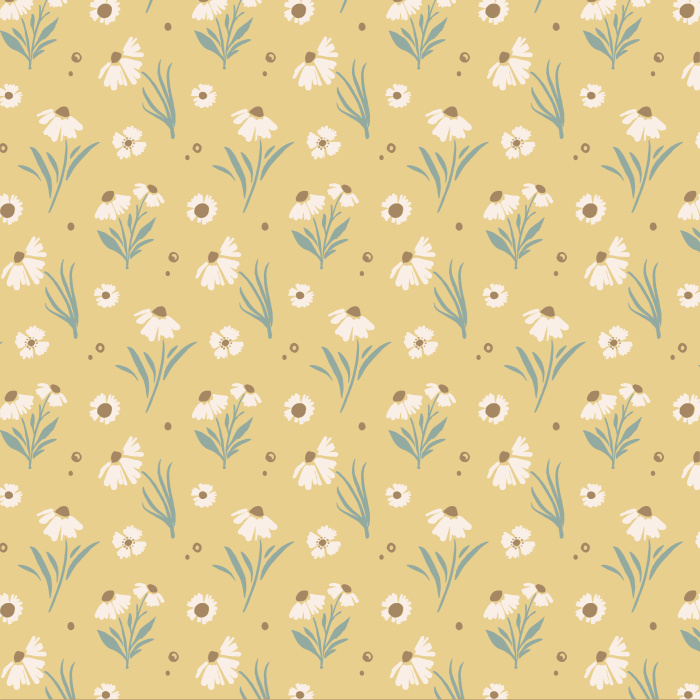 Bring the feel of an open meadow to any room in your home with our Little Daisies peel and stick removable wallpaper.