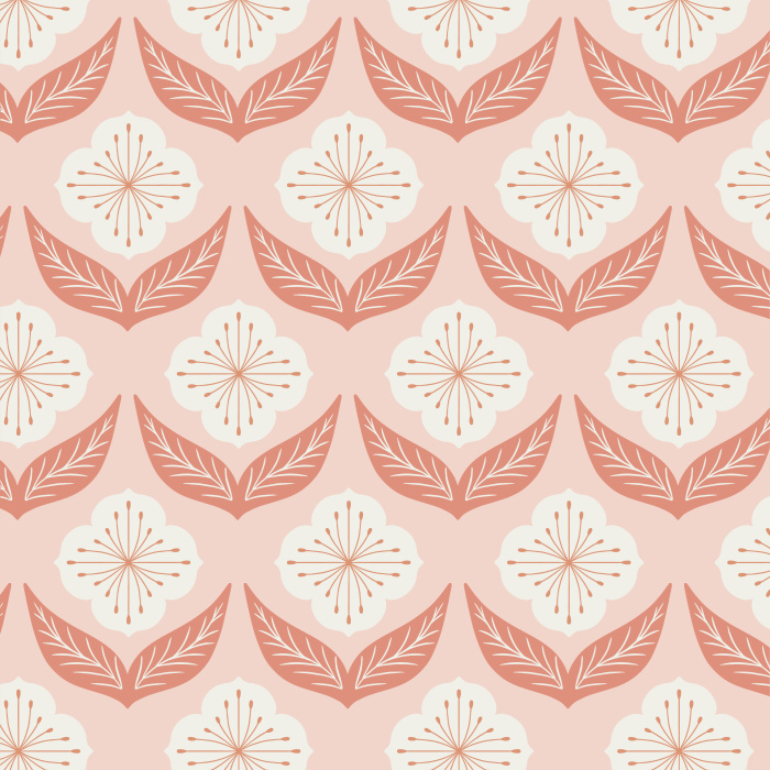 Bring the feeling of the outdoors indoors with our Modern Blossoms peel and stick removable wallpaper.