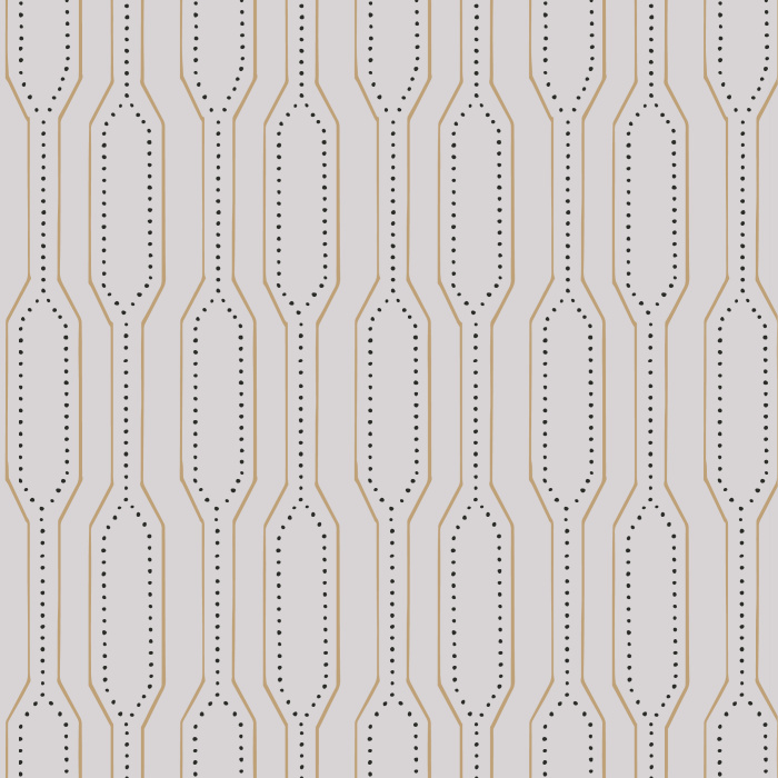 Make a bold statement on any wall in your home with our Modern Deco peel and stick removable wallpaper.