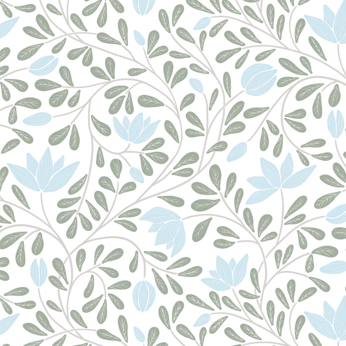 Add an eye-catching design to any wall in your home with our Hellebore Chintz peel and stick removable wallpaper.