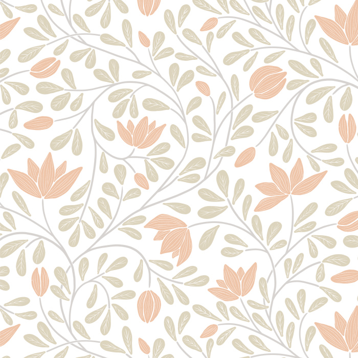 Add an eye-catching design to any wall in your home with our Hellebore Chintz peel and stick removable wallpaper.