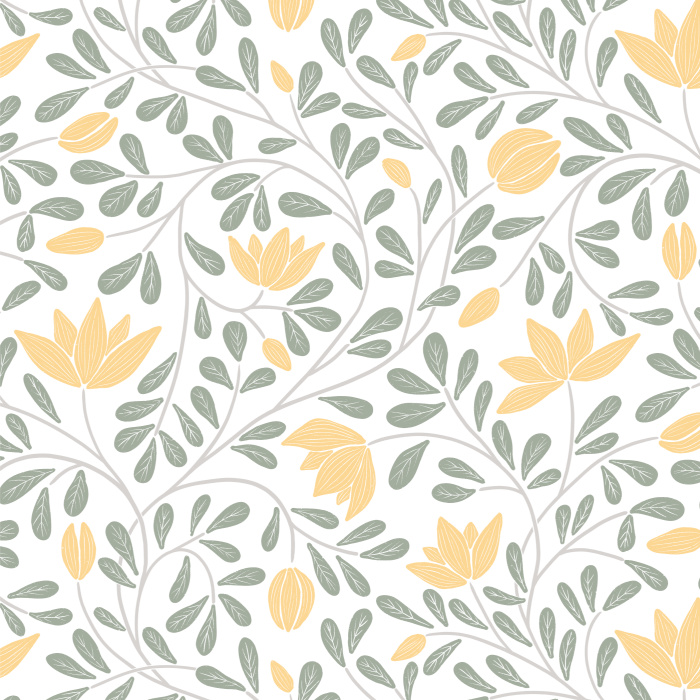 Add an eye-catching design to any wall in your home with our Hellebore Chintz peel and stick removable wallpaper.