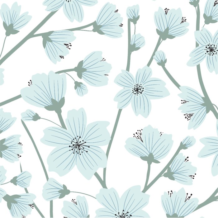 Our Cherry Blossom peel and stick removable wallpaper is sure to make a statement on any wall in your home!