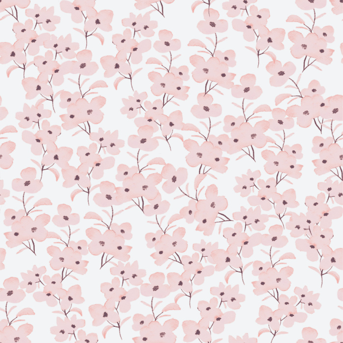 Create the perfect accent wall anywhere in your home with our Dogwood Blooms peel and stick removable wallpaper.