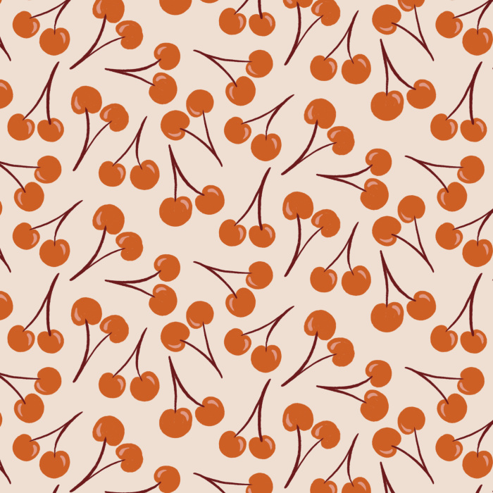 Pick the perfect look for your space with our Cheery Cherries peel and stick removable wallpaper.