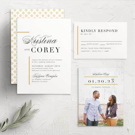 Classic Sophistication Wedding Invitations