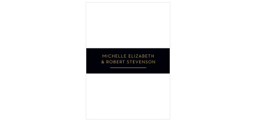 Wrap up each set of your wedding suite with our Golden Photo Wedding Belly Bands.