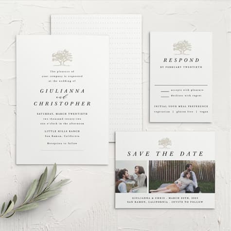 Majestic Tree Wedding Invitations