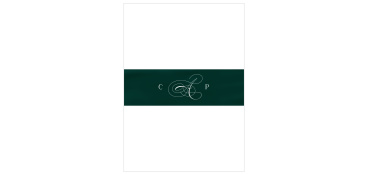Be sure all of your cards stay together in style with our Formal Velveteen Wedding Belly Bands.