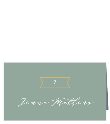 Family and friends will have no issue finding their seats with the help of our Contemporary Banner Place Cards.