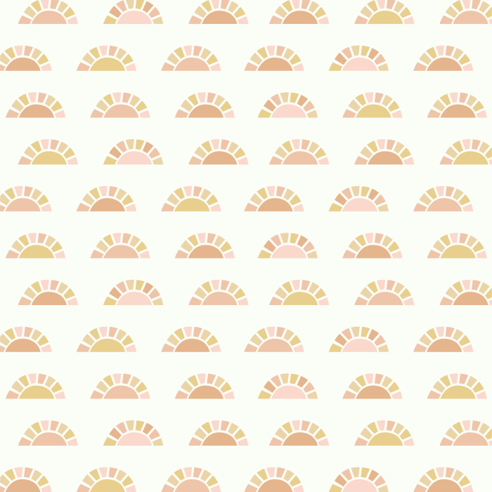 Mix up the look of your child's room with our Sunshine Scallop Peel And Stick Removable Wallpaper.