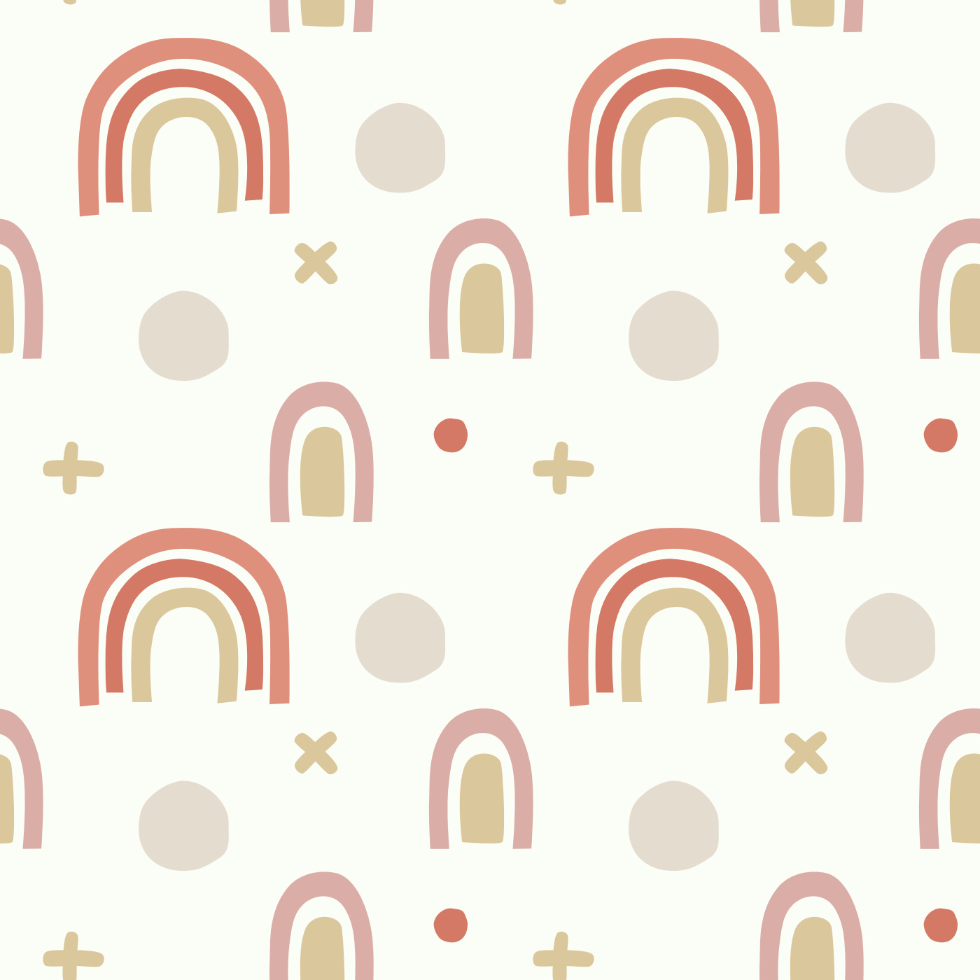 Rainbow Arches Peel and Stick Removable Wallpaper | Love vs. Design