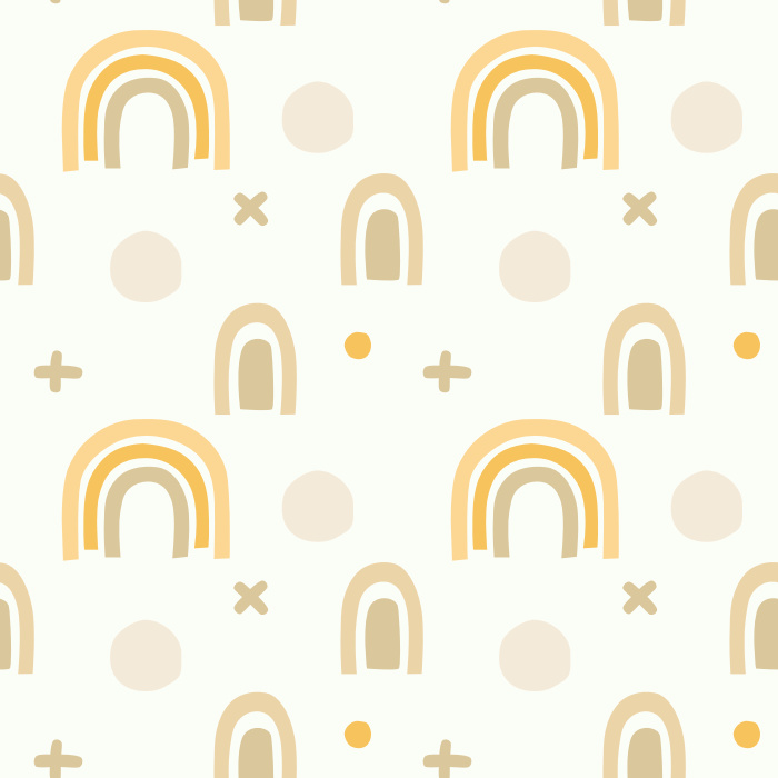 Create the room of your child's dreams with our Rainbow Horizons Peel And Stick Removable Wallpaper.