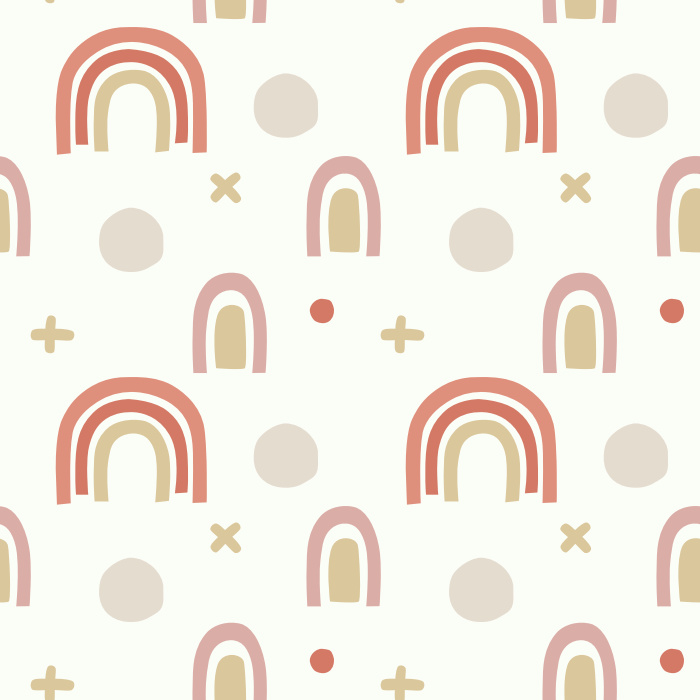 Create the room of your child's dreams with our Rainbow Horizons Peel And Stick Removable Wallpaper.