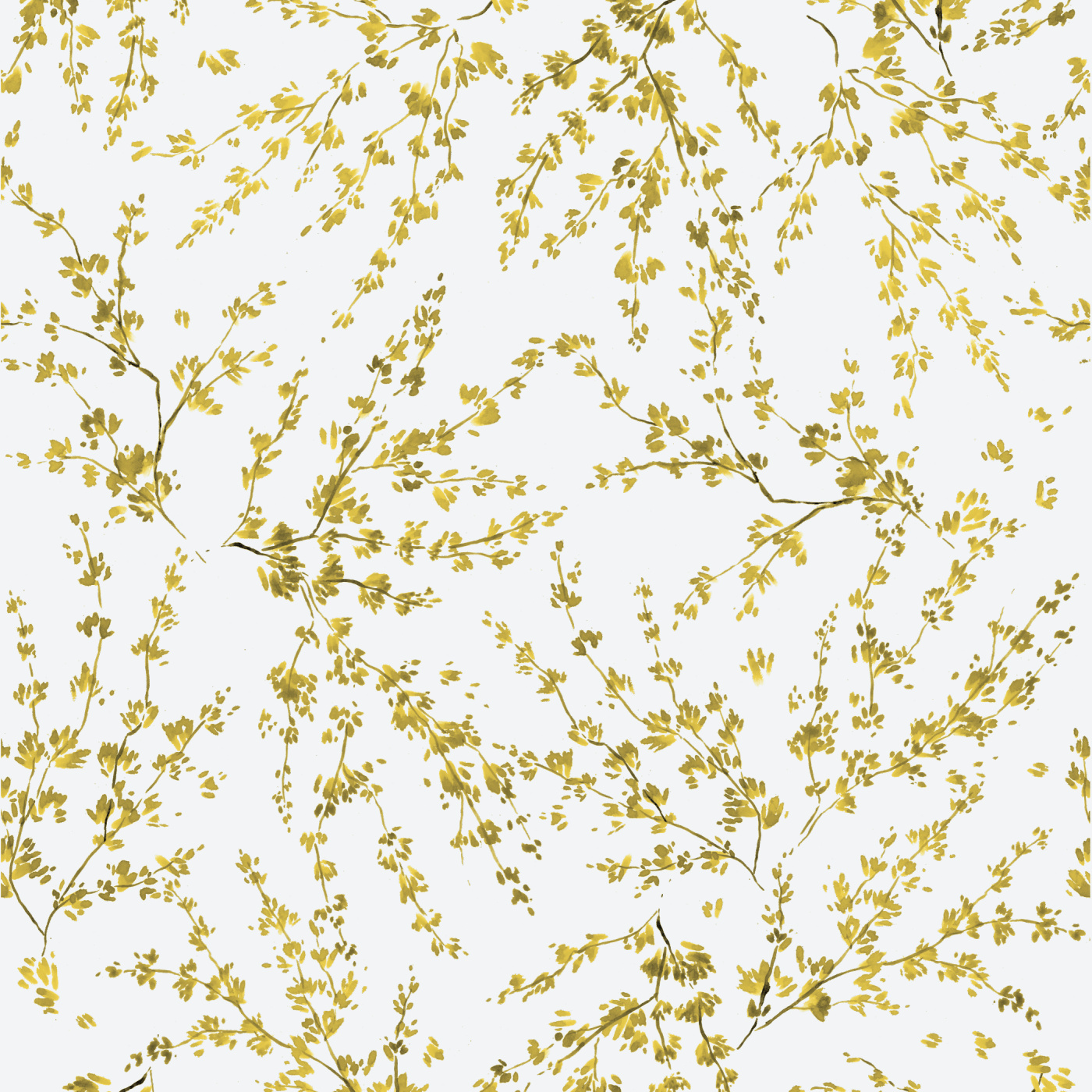 Forsythia Branches Wallpaper