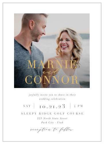 Perfectly Personalized Portrait Wedding Invitations