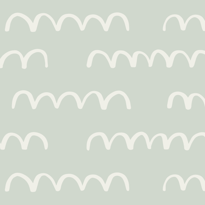 Create the perfect room for your child with the cute look of our Wiggly Scallop Peel And Stick Removable Wallpaper.