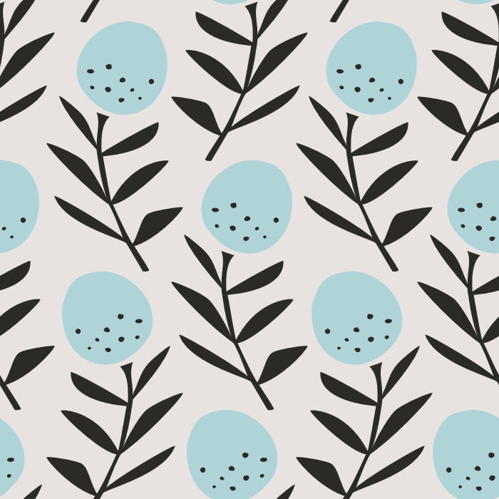 Add a floral touch to any wall in your home with our Retro Stems Peel And Stick Removable Wallpaper.