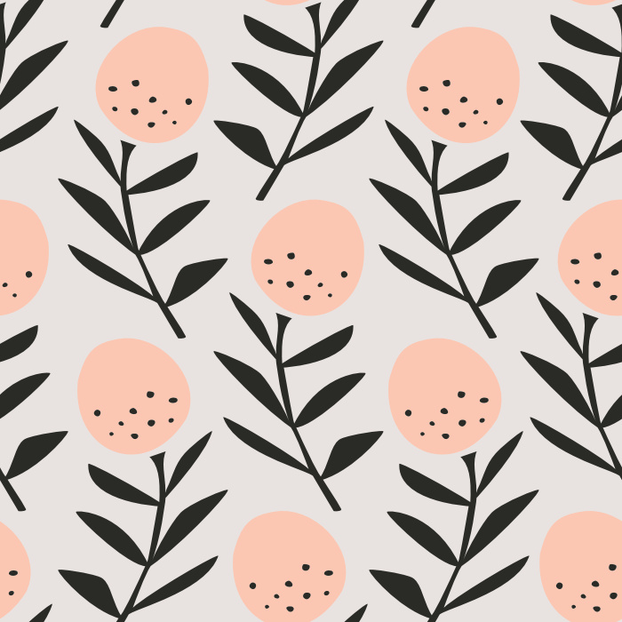 Add a floral touch to any wall in your home with our Retro Stems Peel And Stick Removable Wallpaper.