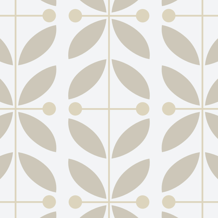 Create the perfect mid-century modern feel for your home with our Tiled Leaves Peel And Stick Removable Wallpaper. 