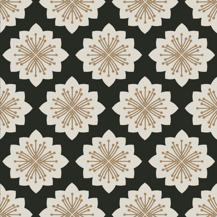 Flowers Black and Tan  HABLE