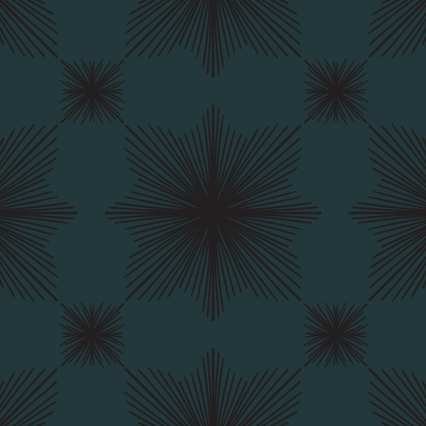 Vintage Bursts Wallpaper