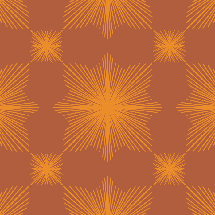 Make a statement on any wall in your home with our Vintage Bursts Peel And Stick Removable Wallpaper.